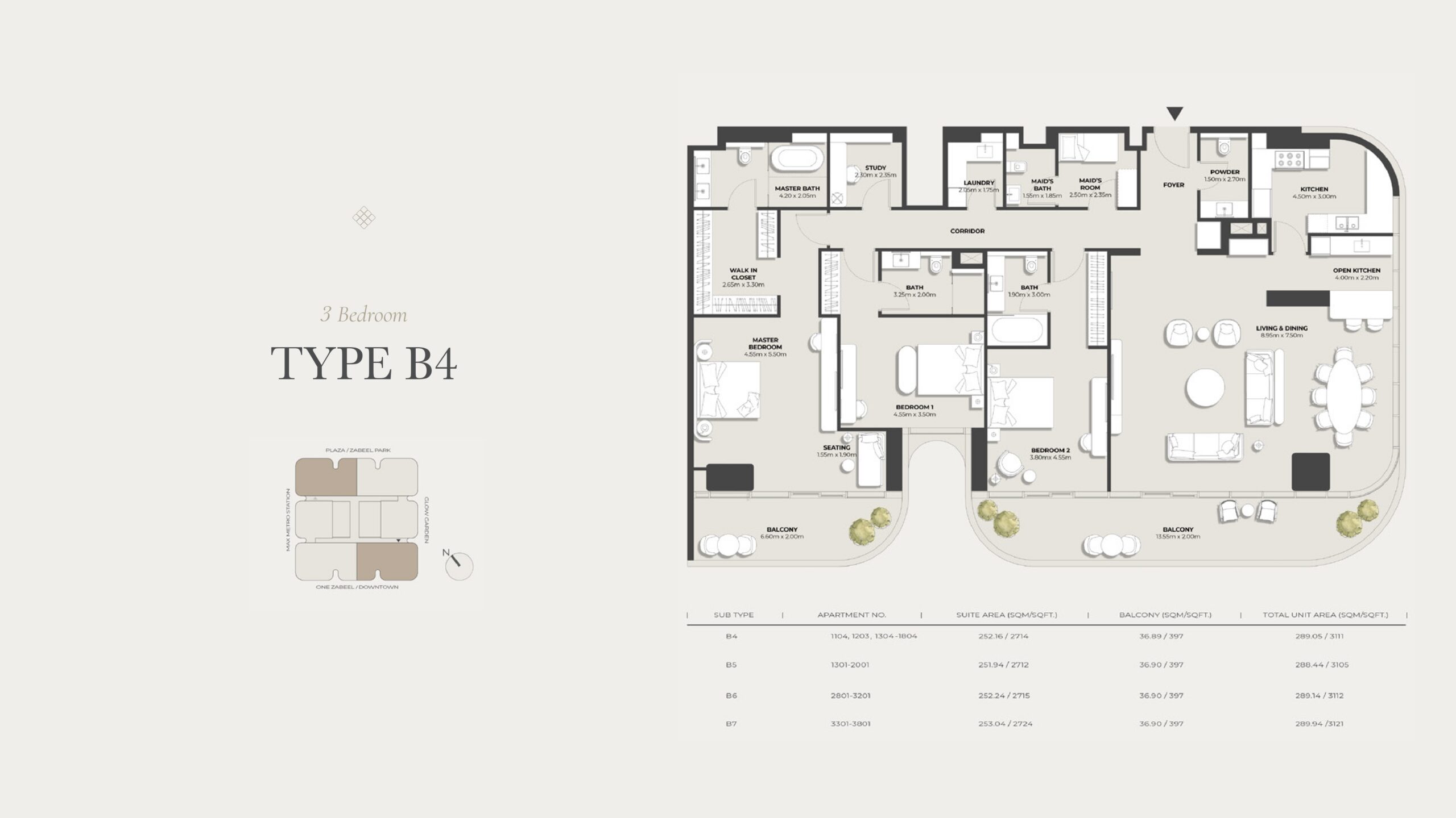 kifaf nine collection 3 badroom plan