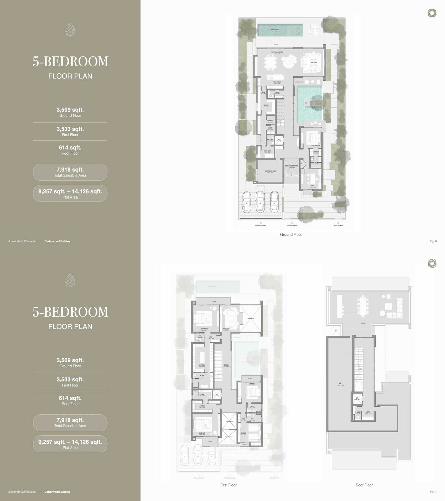Jumeirah Golf Estates The Next Chapter by Wasl Floor plan- 5 bed villa Cedarwood Estates Jumeirah Golf Estates The Next Chapter by Wasl Floor plan- 5 bed villa Cedarwood Estates
